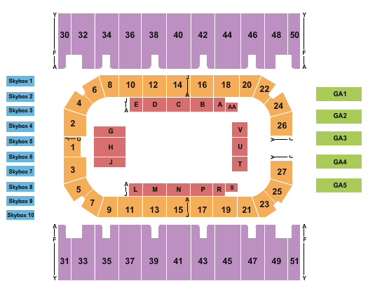 Pbr Seating Chart