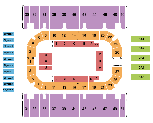 First Arena Pbr Seating Chart